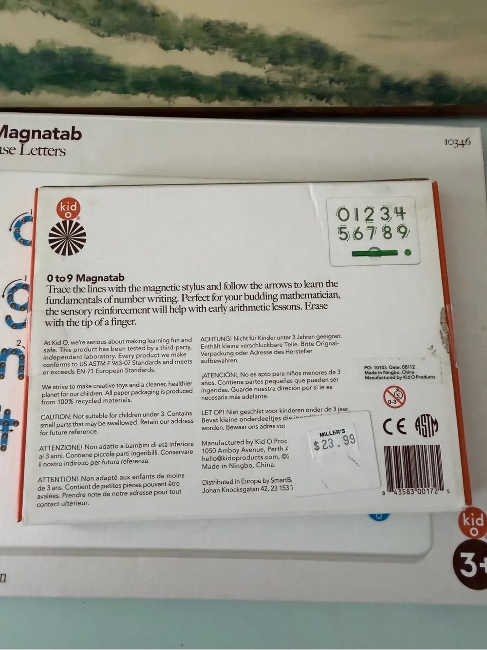 Magnatab  A to Z Upper & Lower Case Letter & Numbers & Pen Reusable Brand New